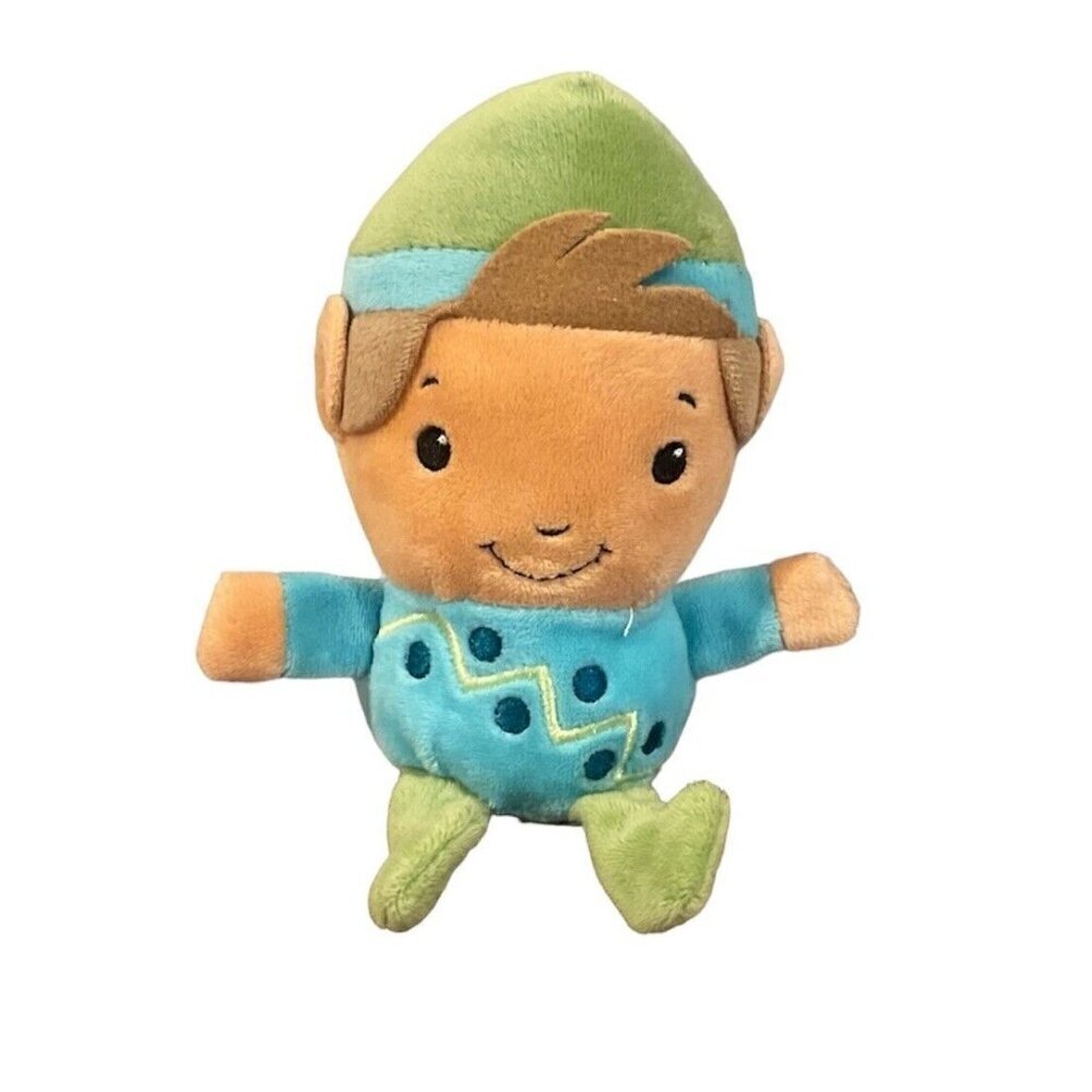 Hallmark Christmas North Pole Boy Elf Doll Collectible 6" Stuffed Plush Blue